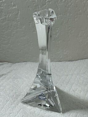 IRENA 24% Lead Crystal Slim Line Single Candlestick Holder